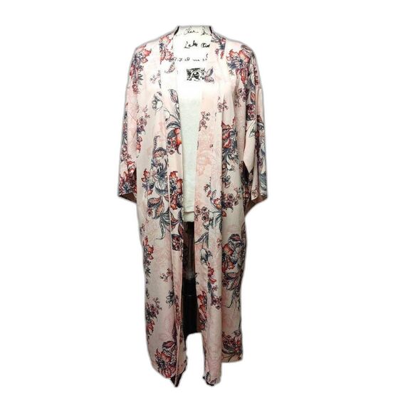 Gabrielle Union x NY & Co Floral Print Duster Kimono Robe Sz M - Picture 2 of 8